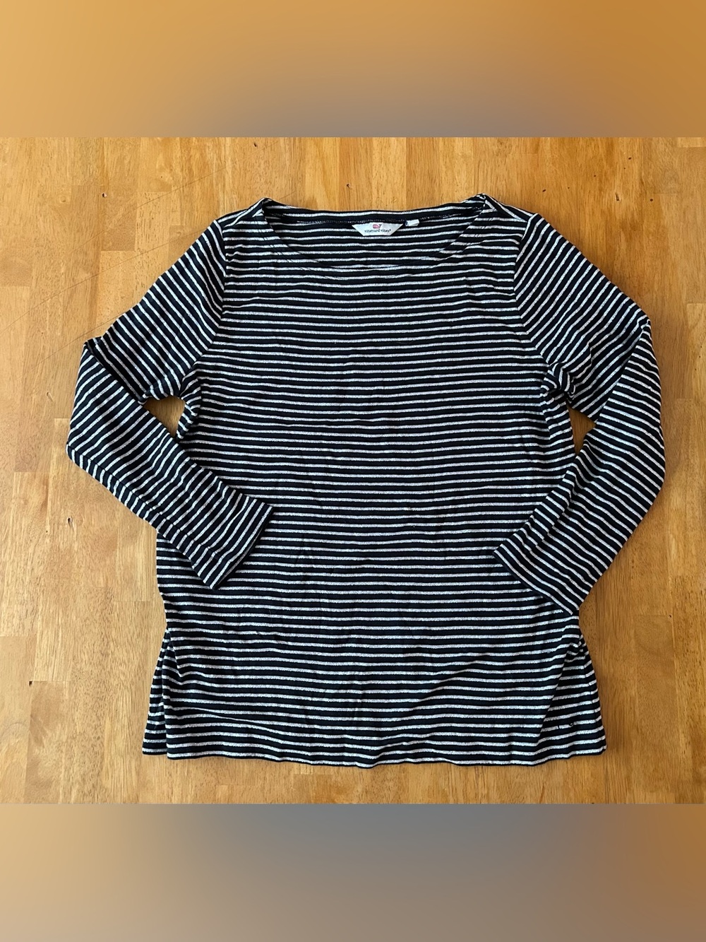 Vineyard Vines striped Lurex long sleeve tee shirt